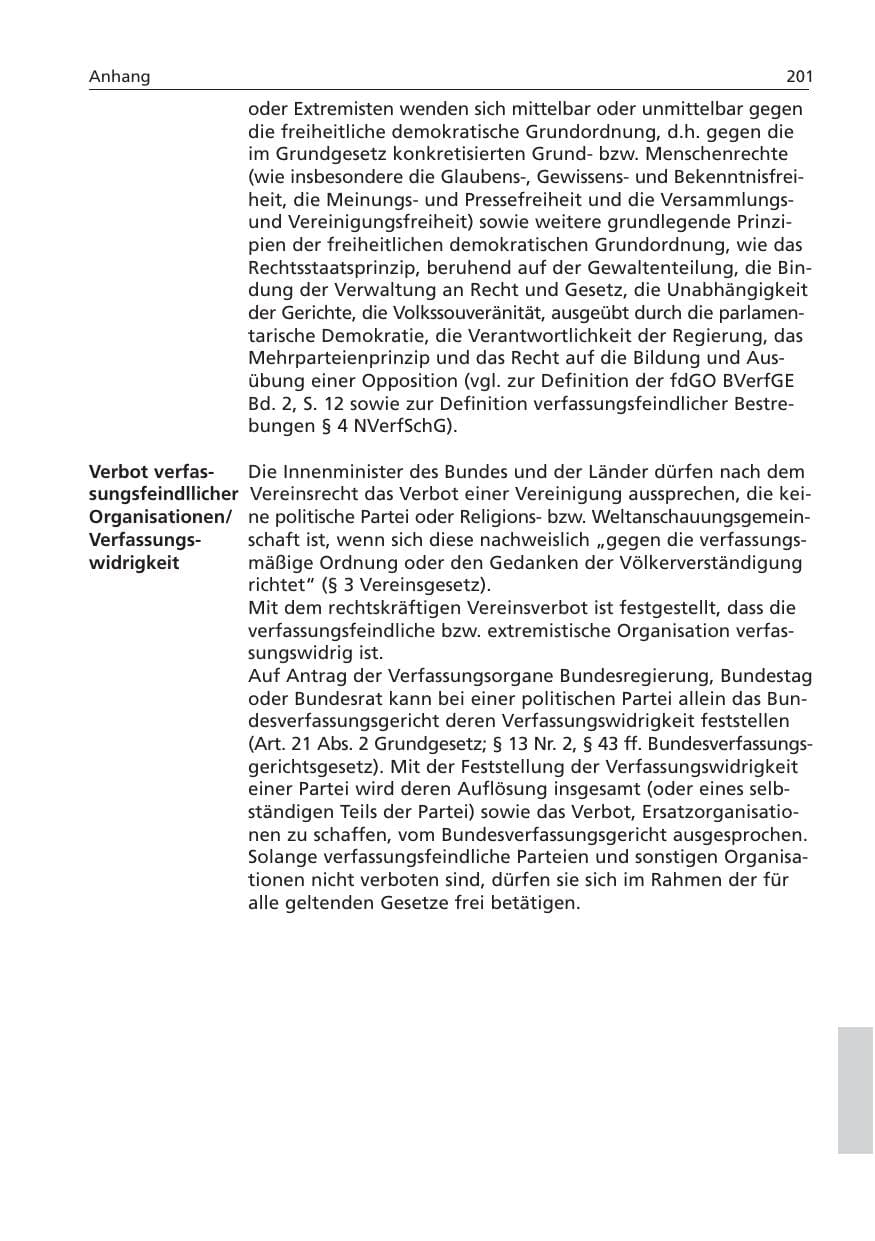 Seite 202 des Verfassungsschutzbericht 2006 Niedersachsen