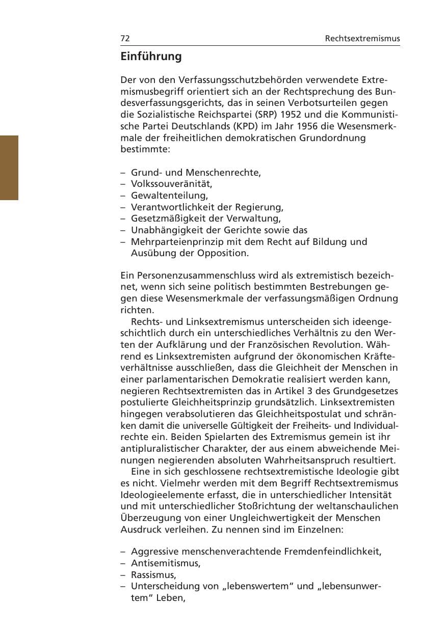 Seite 73 des Verfassungsschutzbericht 2006 Niedersachsen