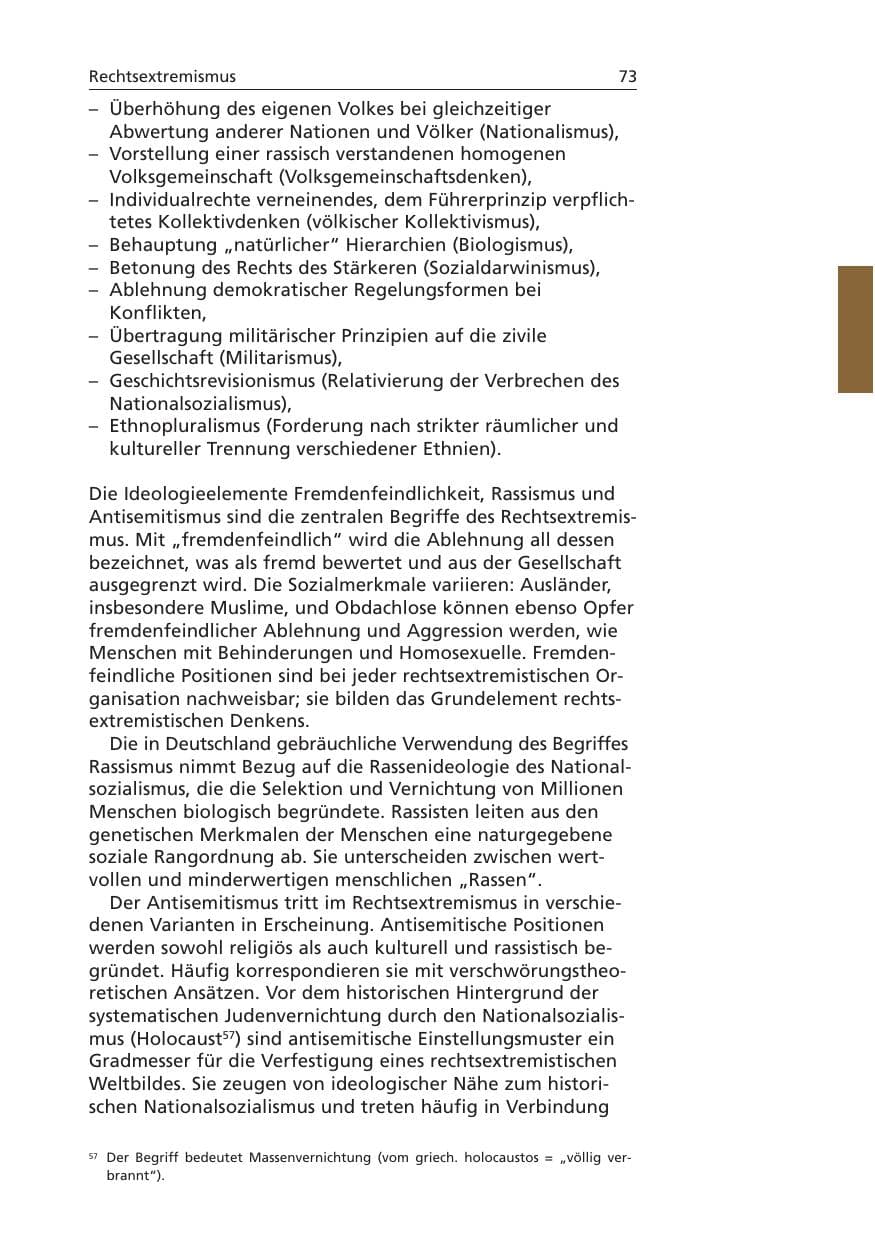 Seite 74 des Verfassungsschutzbericht 2006 Niedersachsen