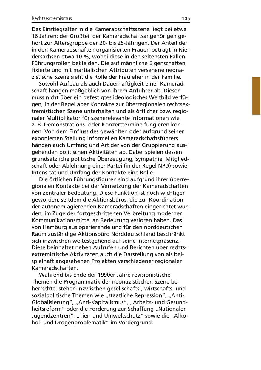 Seite 107 des Verfassungsschutzbericht 2007 Niedersachsen