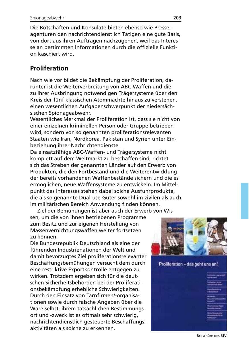 Seite 205 des Verfassungsschutzbericht 2007 Niedersachsen