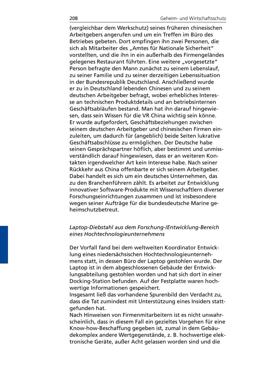 Seite 210 des Verfassungsschutzbericht 2007 Niedersachsen