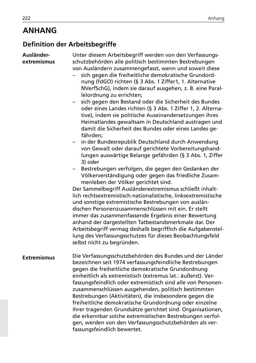 Seite 224 des Verfassungsschutzbericht 2007 Niedersachsen