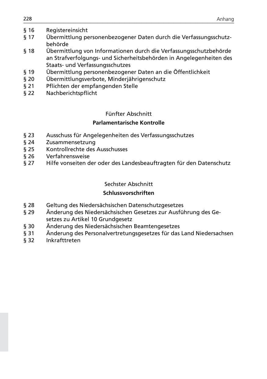 Seite 230 des Verfassungsschutzbericht 2007 Niedersachsen