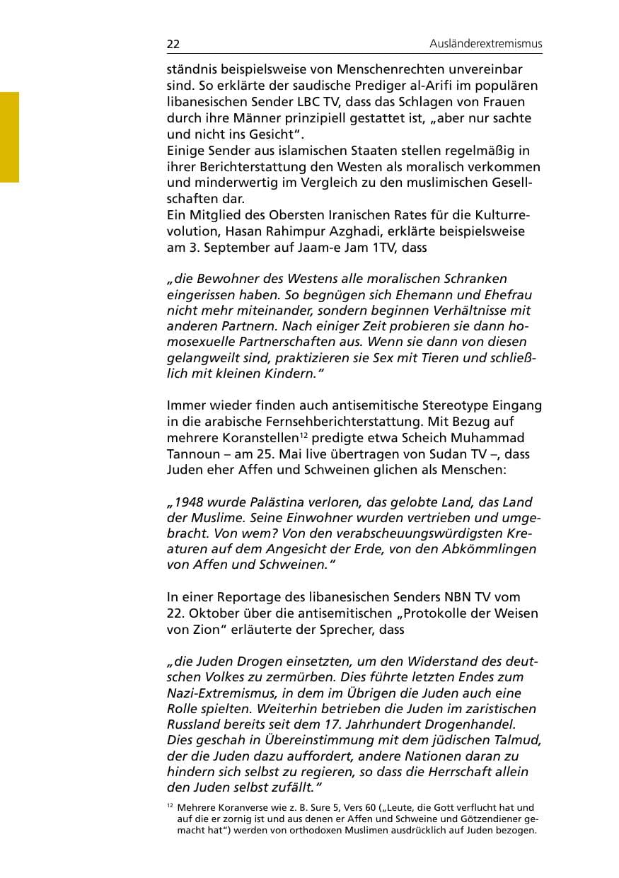 Seite 24 des Verfassungsschutzbericht 2007 Niedersachsen