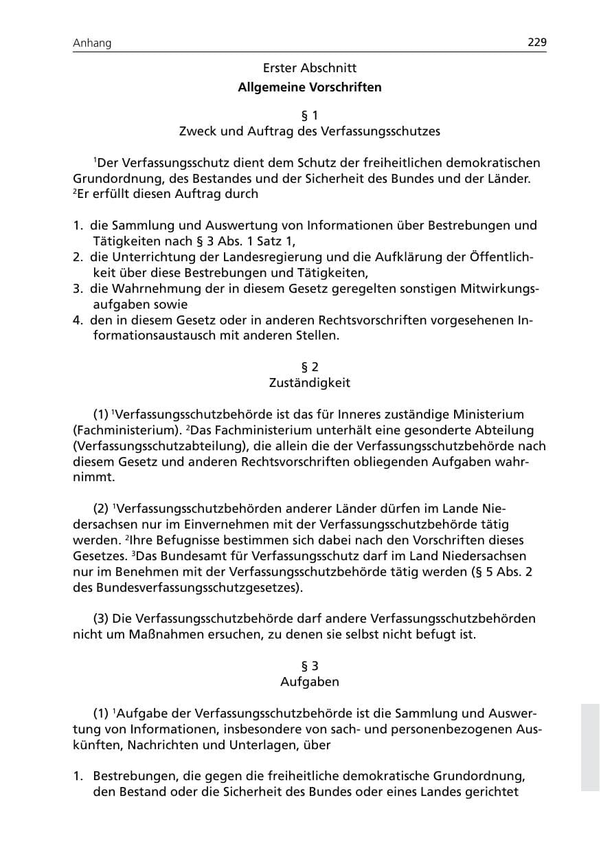 Seite 231 des Verfassungsschutzbericht 2007 Niedersachsen