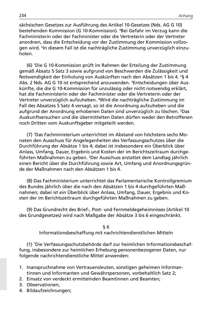 Seite 236 des Verfassungsschutzbericht 2007 Niedersachsen