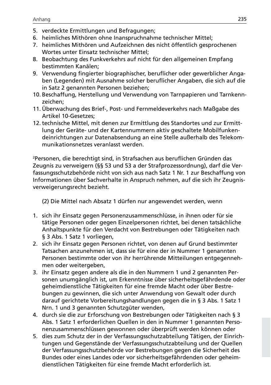 Seite 237 des Verfassungsschutzbericht 2007 Niedersachsen