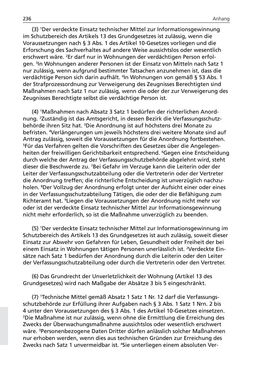 Seite 238 des Verfassungsschutzbericht 2007 Niedersachsen