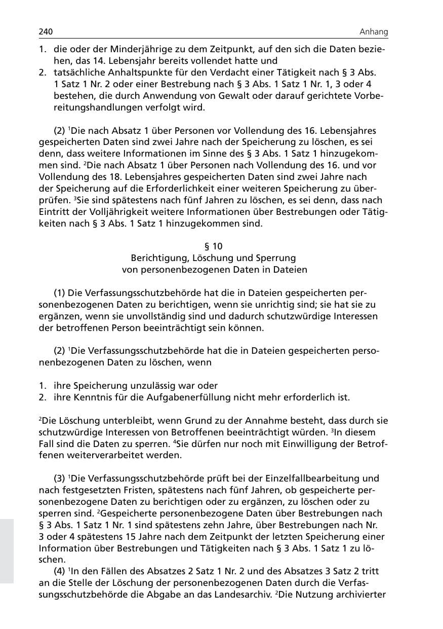 Seite 242 des Verfassungsschutzbericht 2007 Niedersachsen