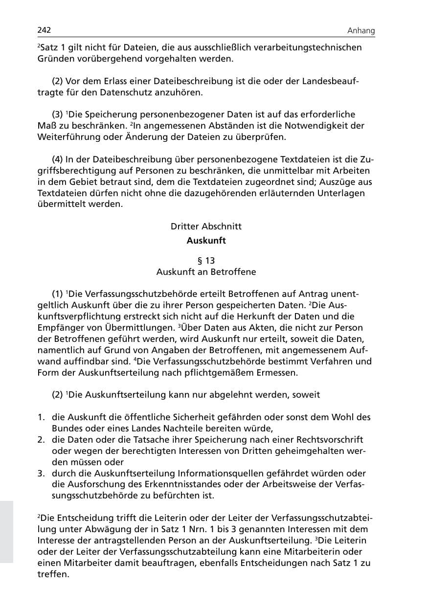 Seite 244 des Verfassungsschutzbericht 2007 Niedersachsen