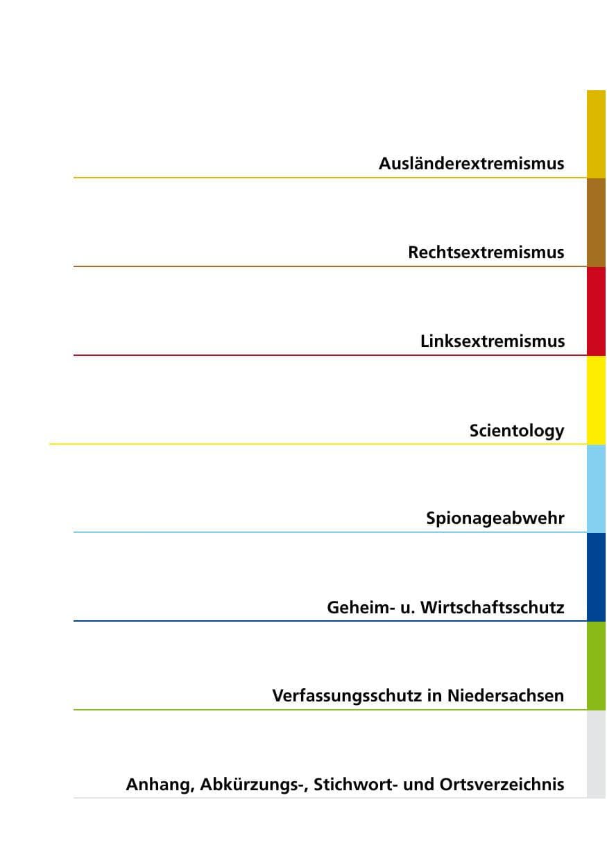 Seite 7 des Verfassungsschutzbericht 2007 Niedersachsen