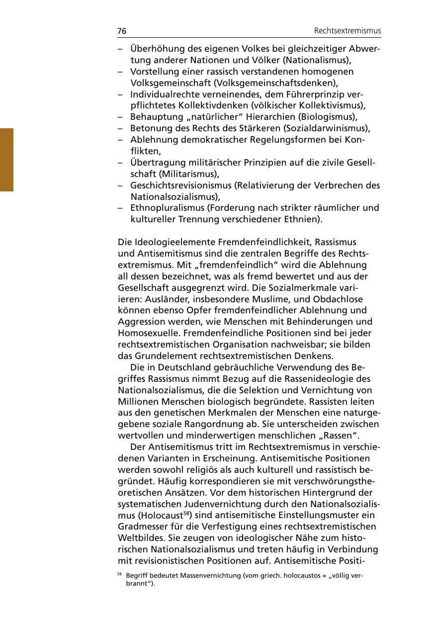 Seite 78 des Verfassungsschutzbericht 2007 Niedersachsen
