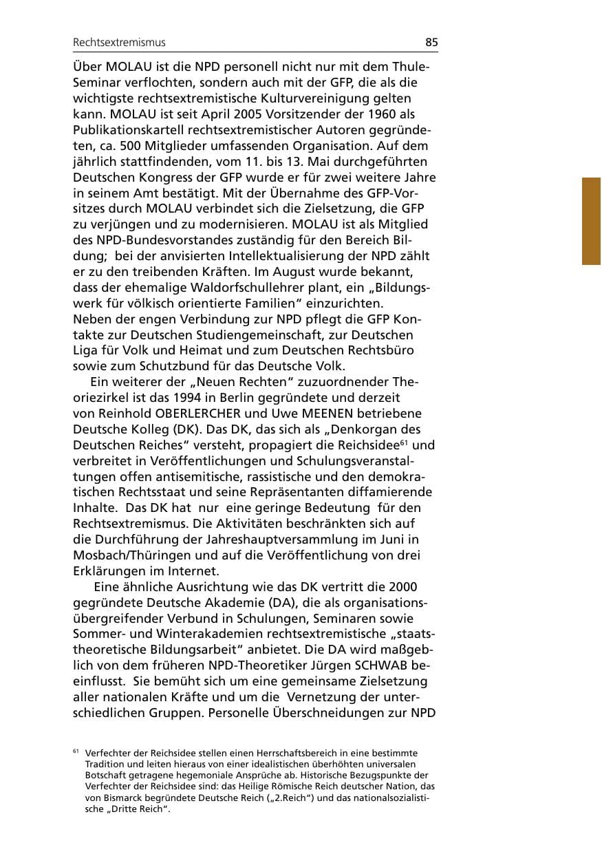 Seite 87 des Verfassungsschutzbericht 2007 Niedersachsen