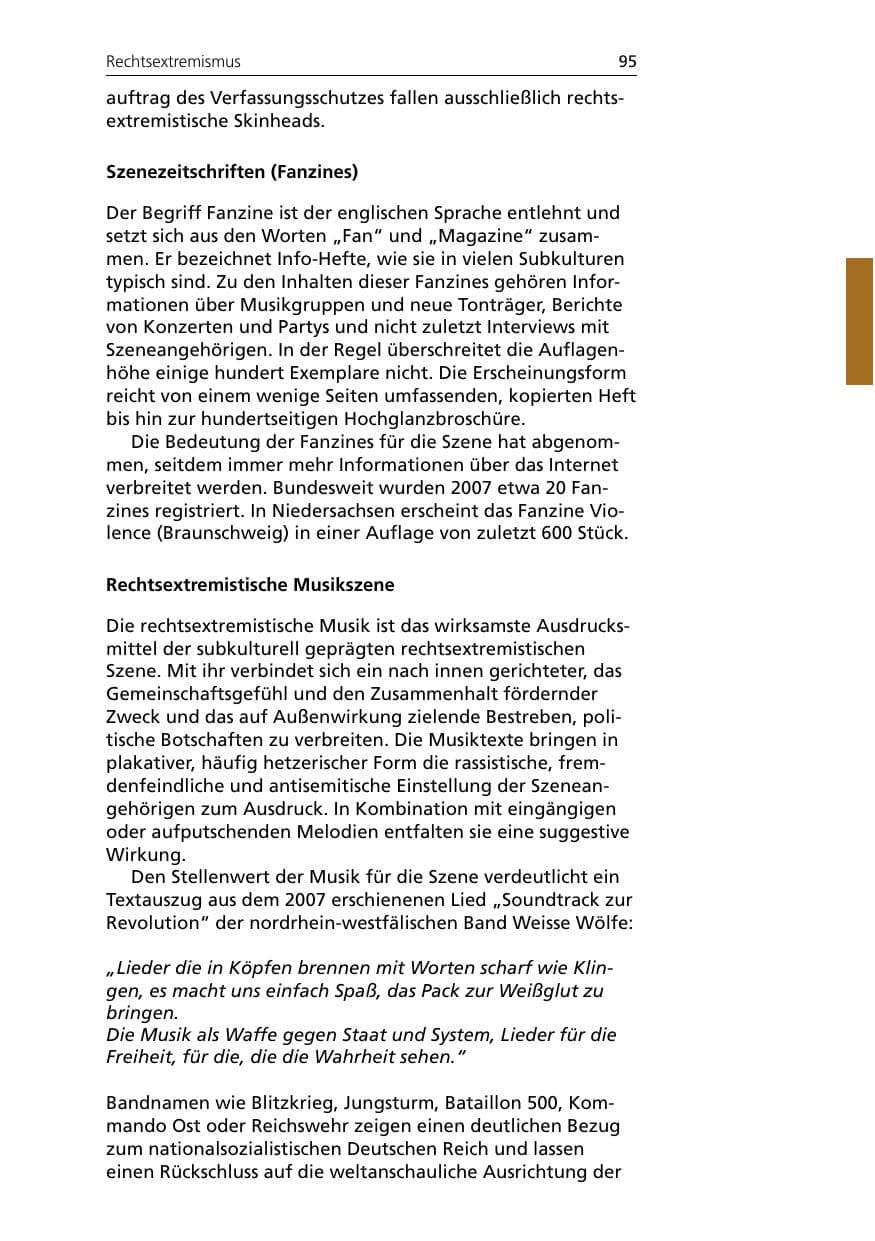Seite 97 des Verfassungsschutzbericht 2007 Niedersachsen