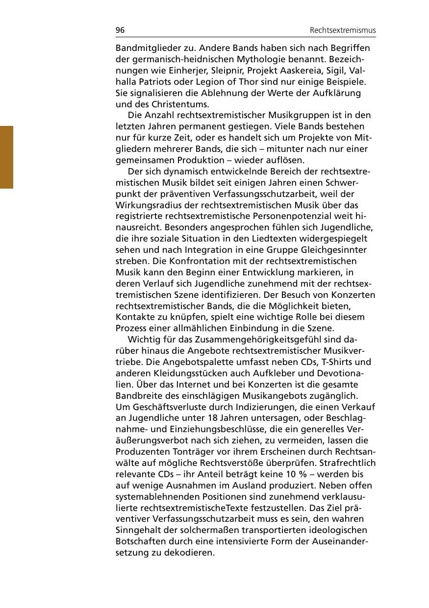 Seite 98 des Verfassungsschutzbericht 2007 Niedersachsen