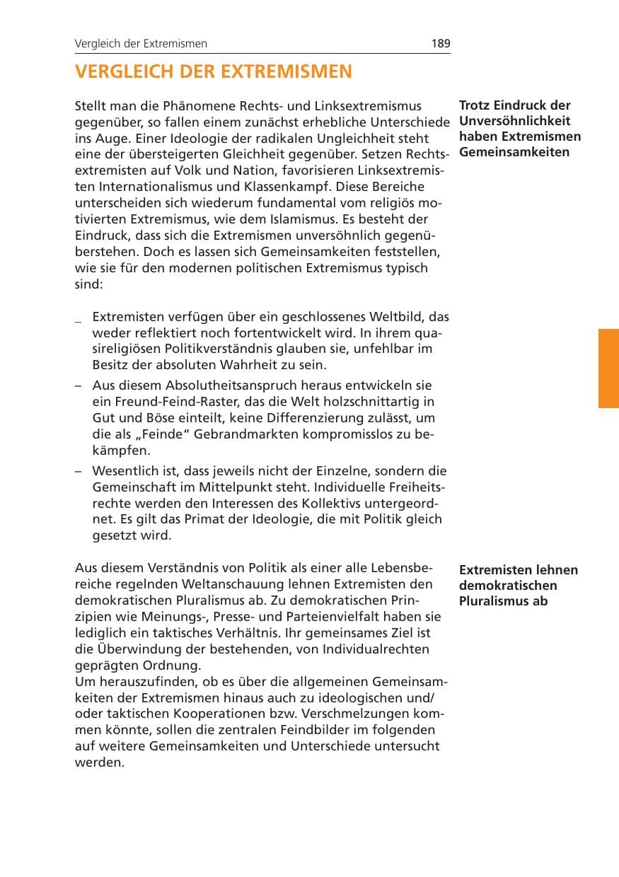 Seite 189 des Verfassungsschutzbericht 2008 Niedersachsen