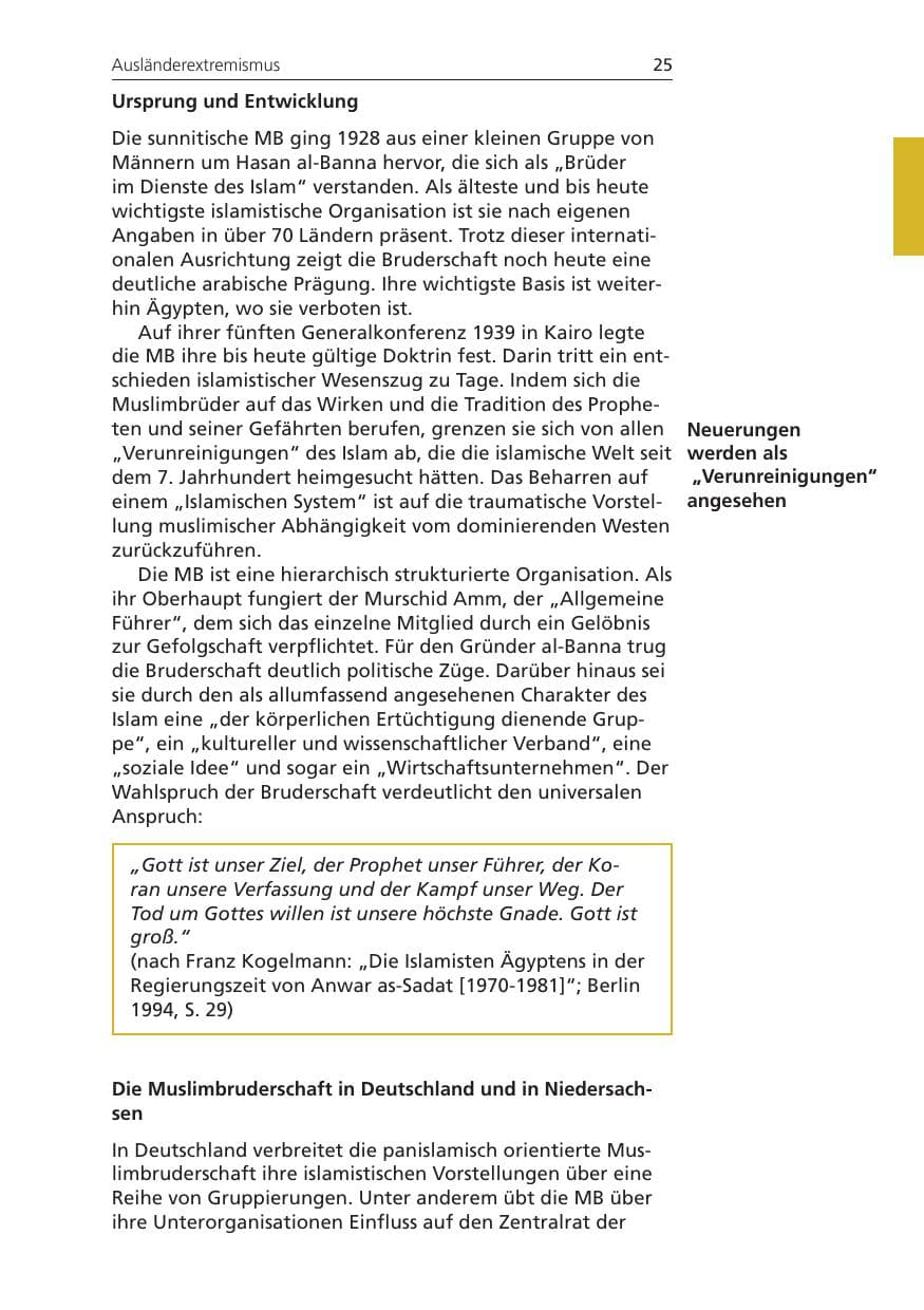 Seite 25 des Verfassungsschutzbericht 2008 Niedersachsen