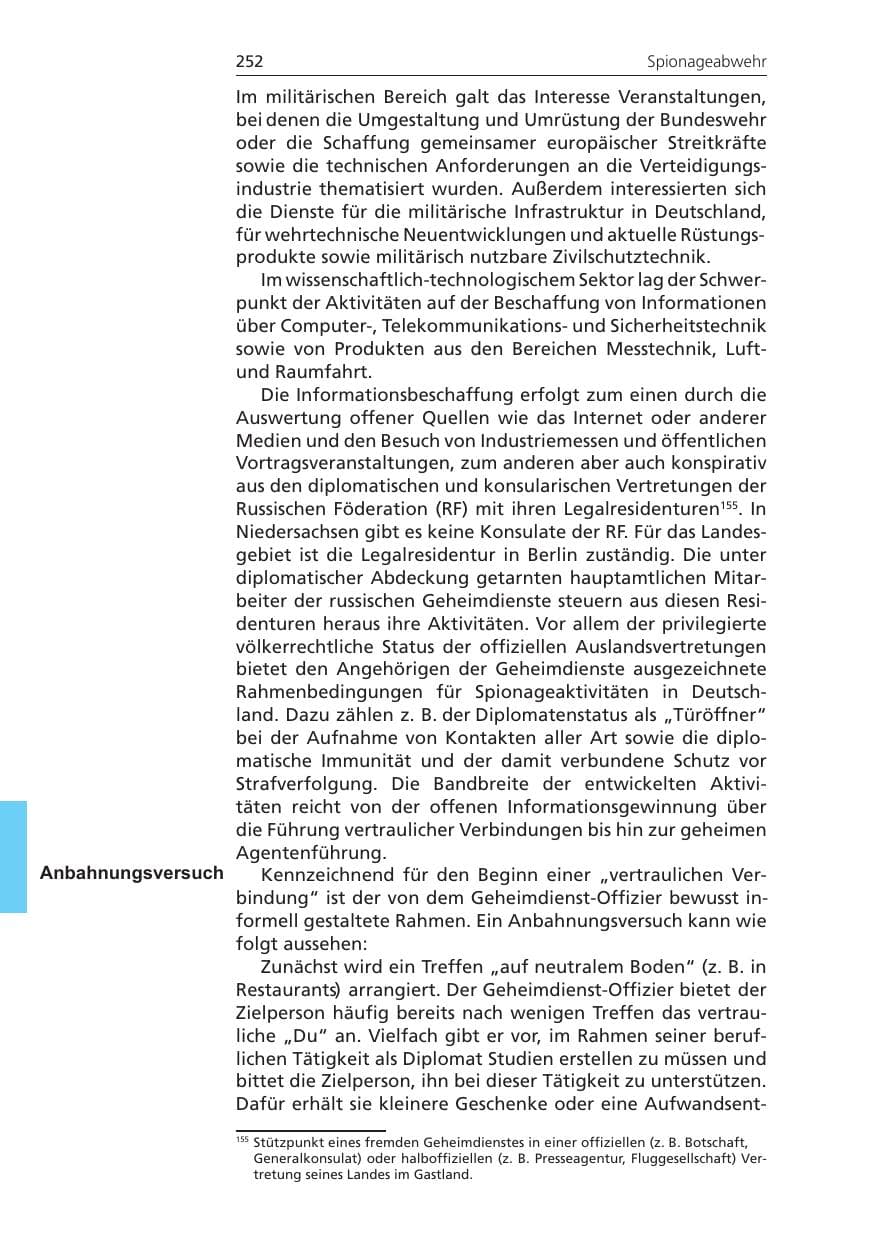 Seite 252 des Verfassungsschutzbericht 2009 Niedersachsen