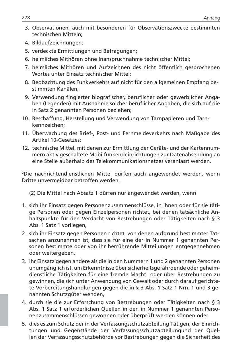 Seite 278 des Verfassungsschutzbericht 2009 Niedersachsen