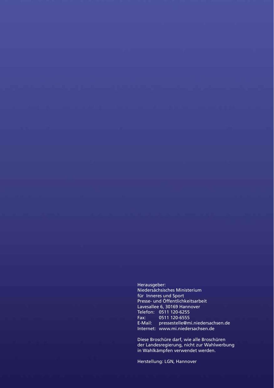Seite 318 des Verfassungsschutzbericht 2009 Niedersachsen