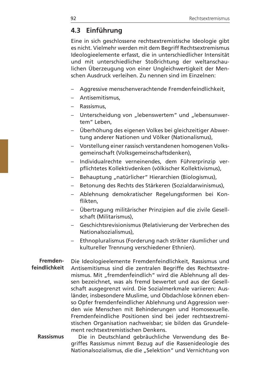 Seite 92 des Verfassungsschutzbericht 2009 Niedersachsen