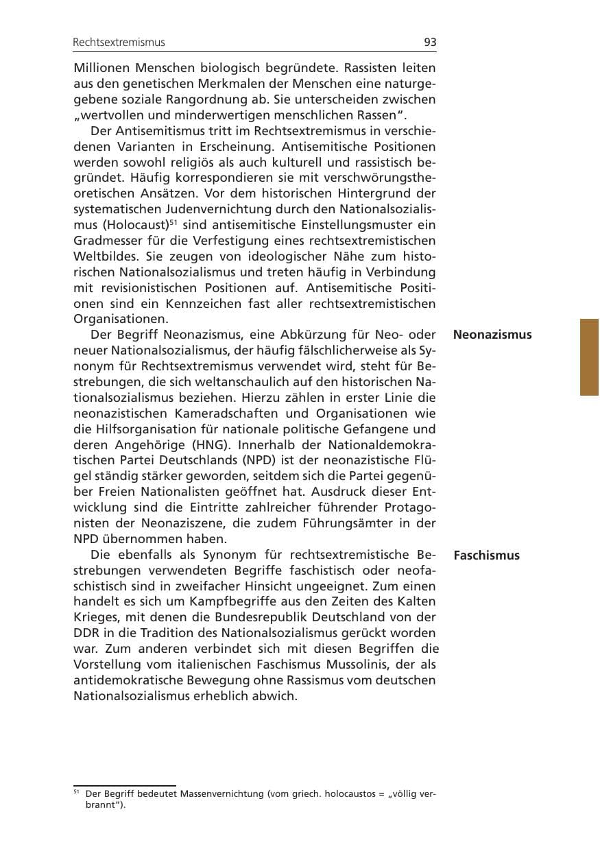 Seite 93 des Verfassungsschutzbericht 2009 Niedersachsen