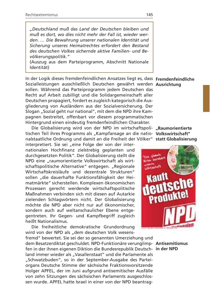Seite 145 des Verfassungsschutzbericht 2010 Niedersachsen
