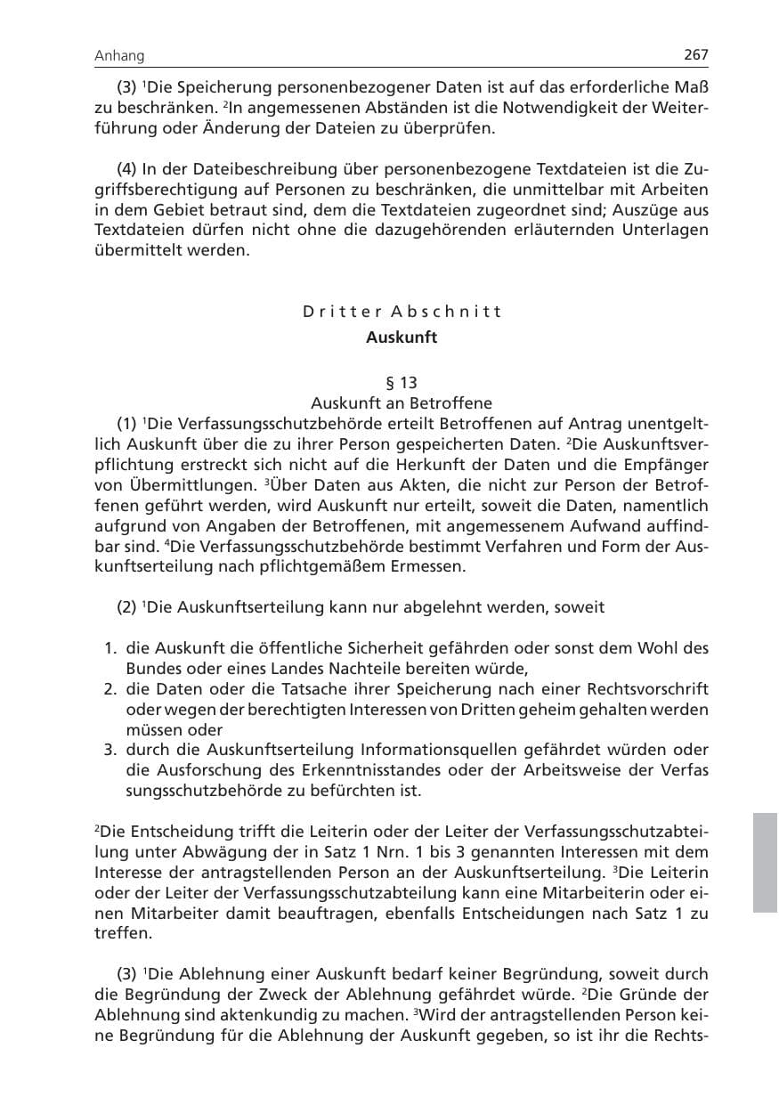 Seite 267 des Verfassungsschutzbericht 2010 Niedersachsen