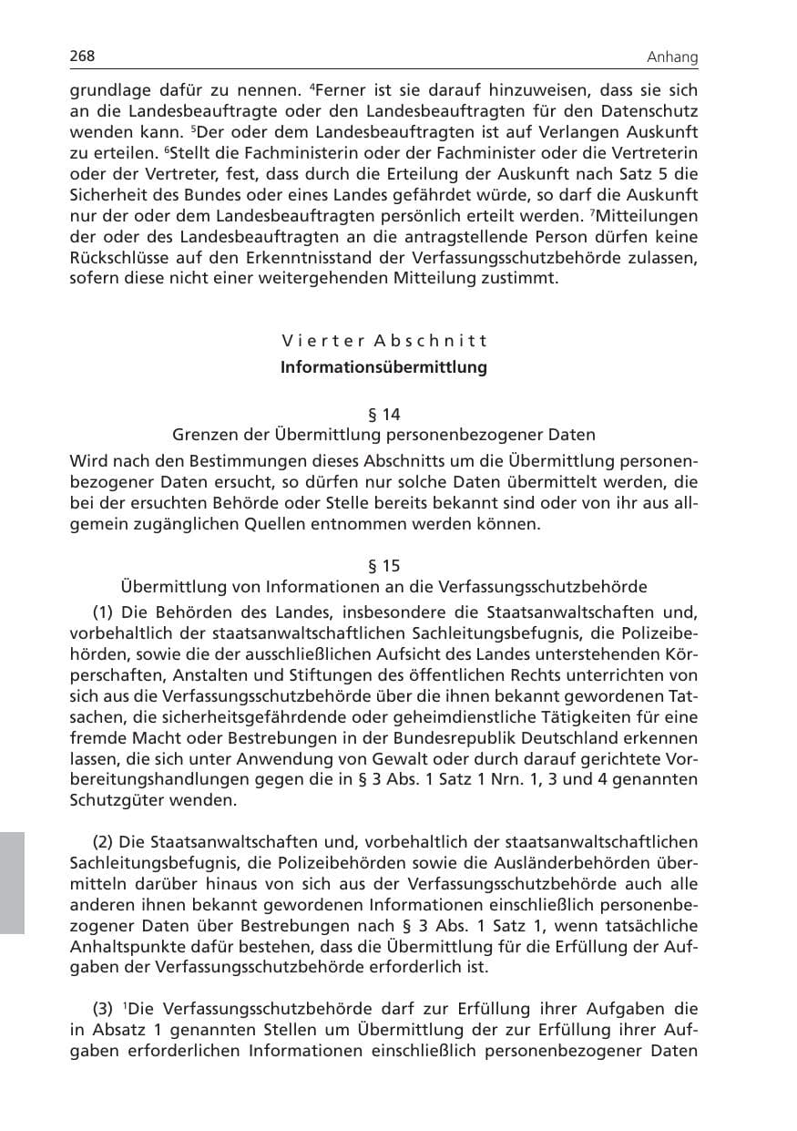 Seite 268 des Verfassungsschutzbericht 2010 Niedersachsen