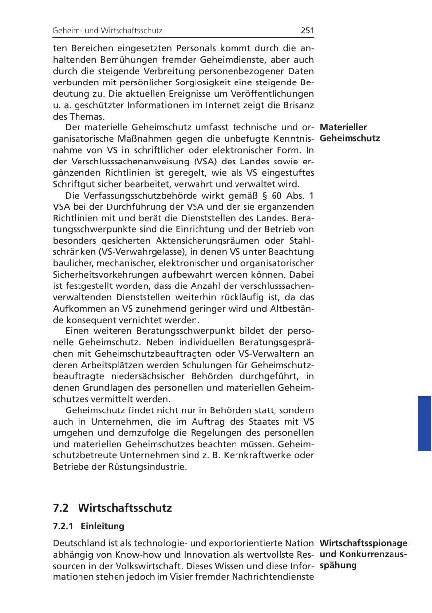 Seite 251 des Verfassungsschutzbericht 2011 Niedersachsen