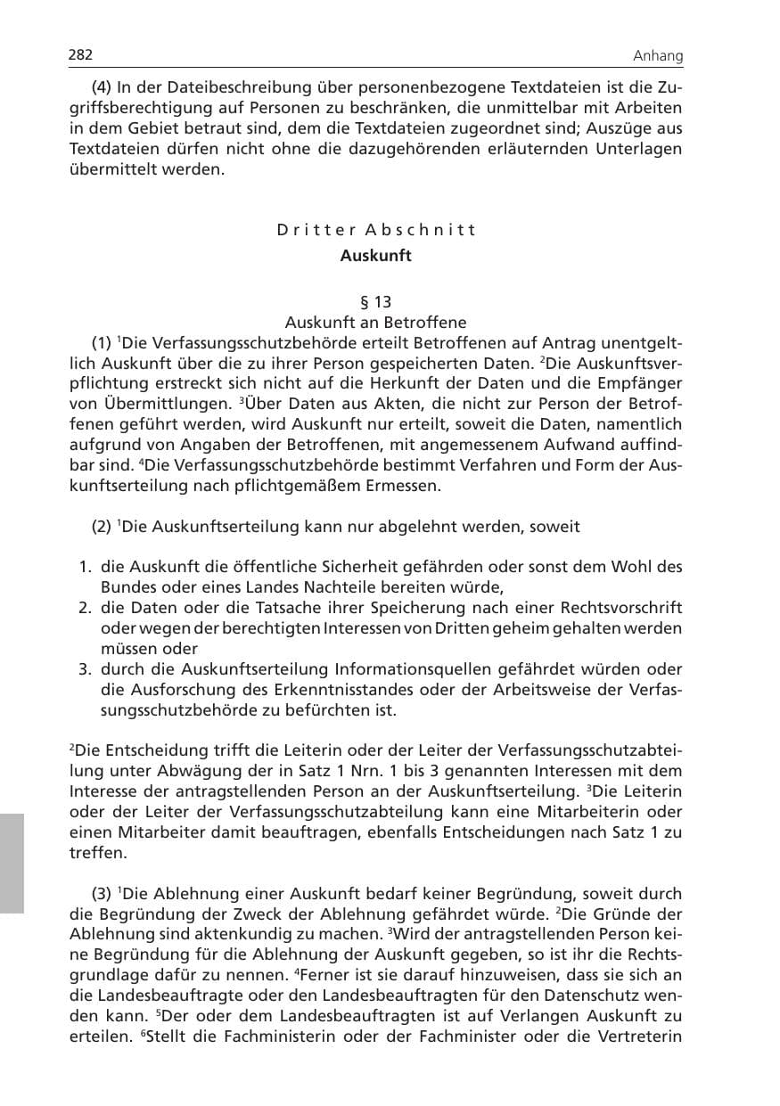 Seite 282 des Verfassungsschutzbericht 2011 Niedersachsen