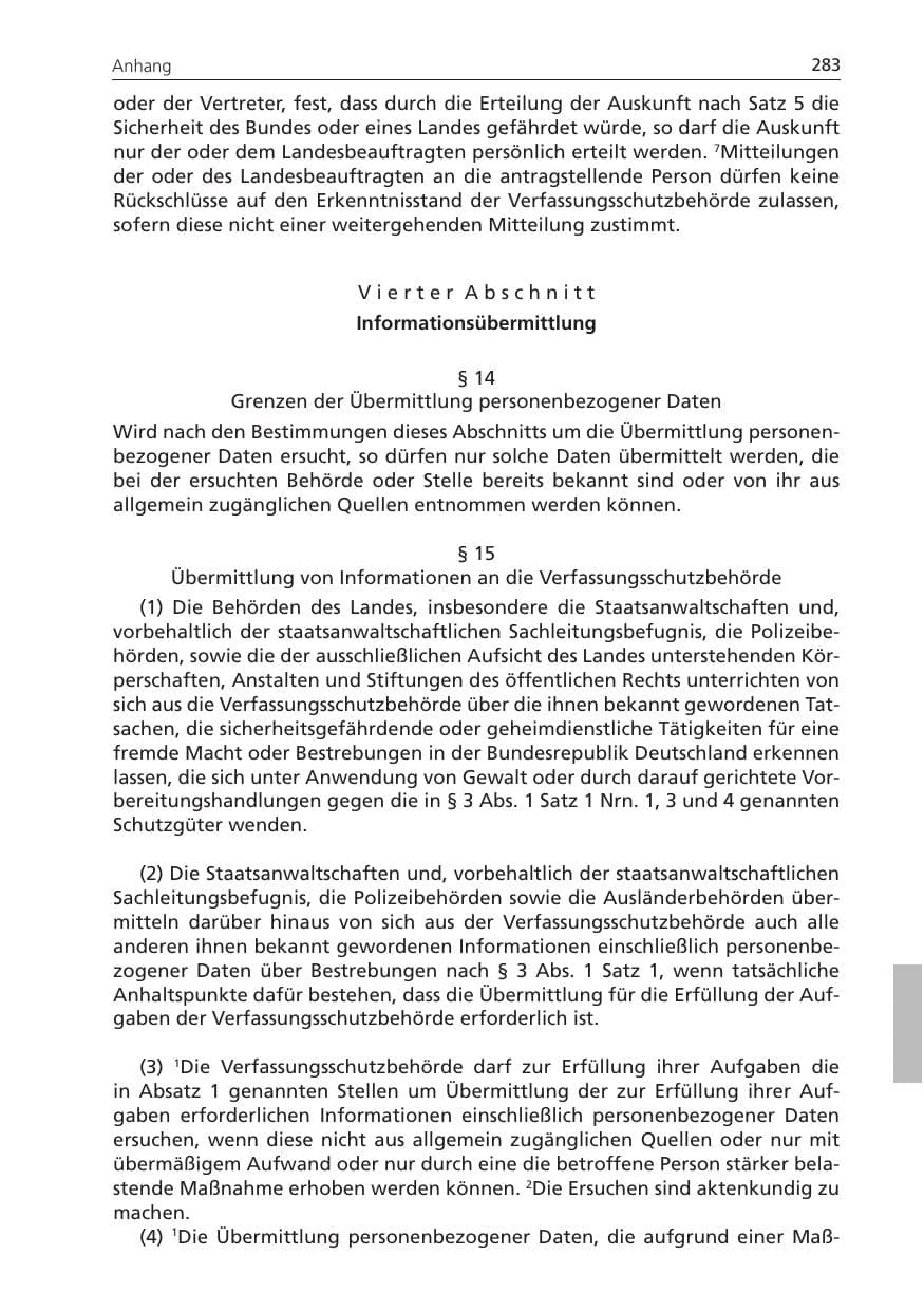 Seite 283 des Verfassungsschutzbericht 2011 Niedersachsen