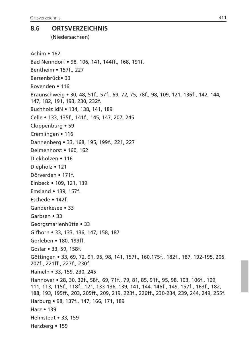 Seite 311 des Verfassungsschutzbericht 2011 Niedersachsen