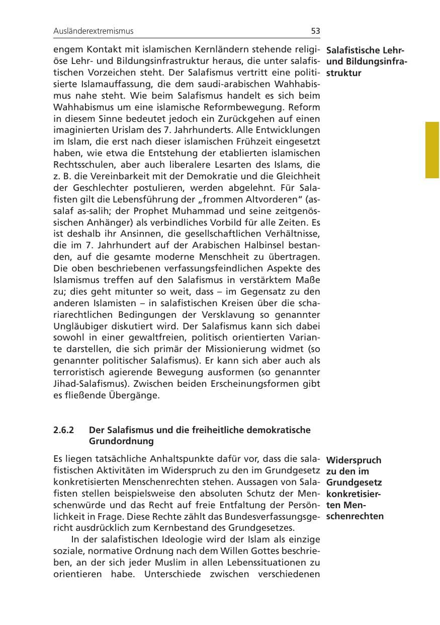Seite 53 des Verfassungsschutzbericht 2011 Niedersachsen