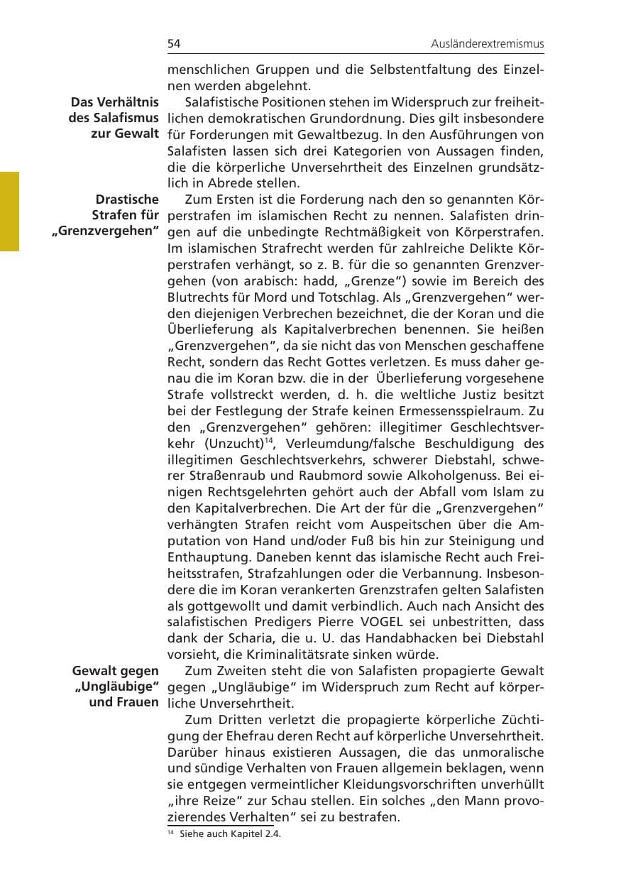 Seite 54 des Verfassungsschutzbericht 2011 Niedersachsen