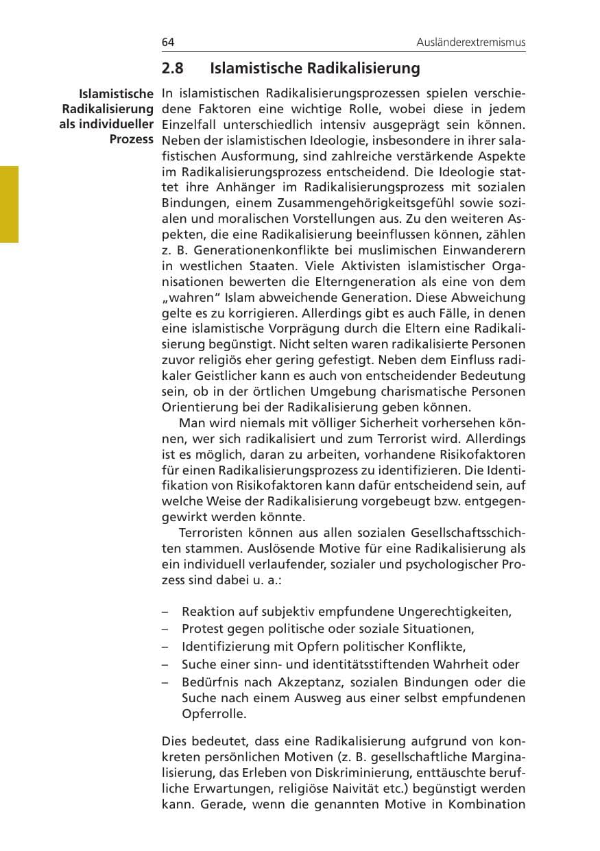 Seite 64 des Verfassungsschutzbericht 2011 Niedersachsen