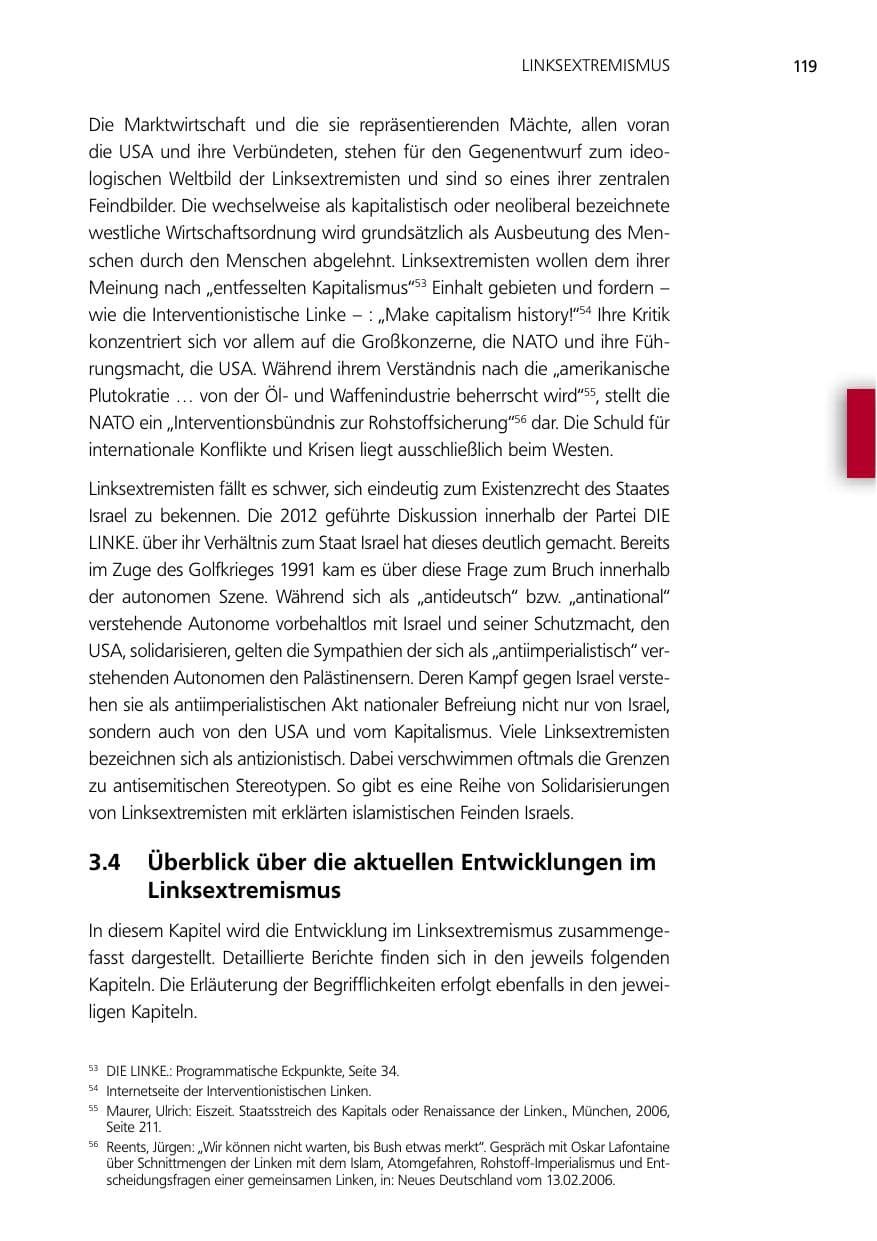 Seite 119 des Verfassungsschutzbericht 2012 Niedersachsen