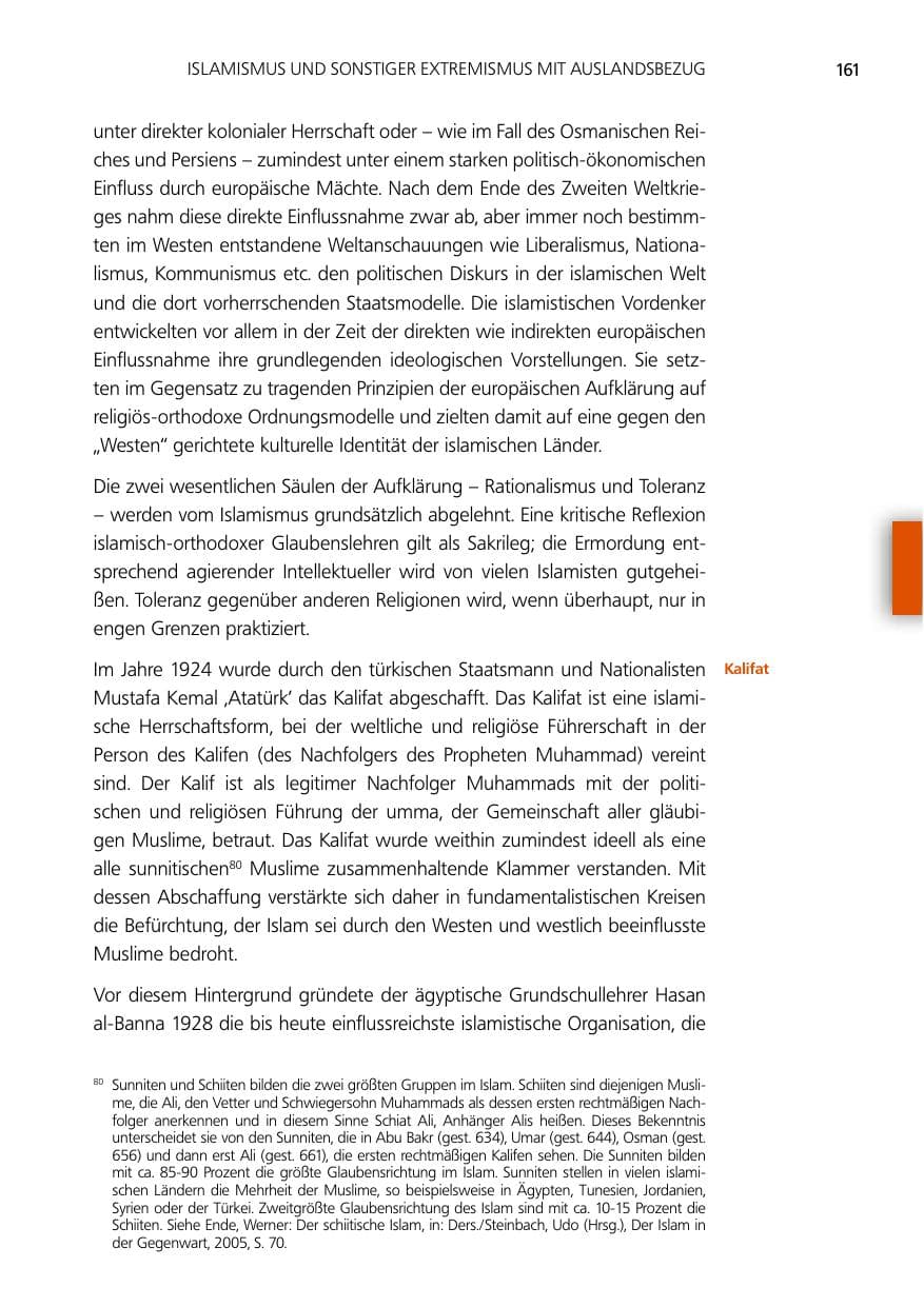 Seite 161 des Verfassungsschutzbericht 2012 Niedersachsen