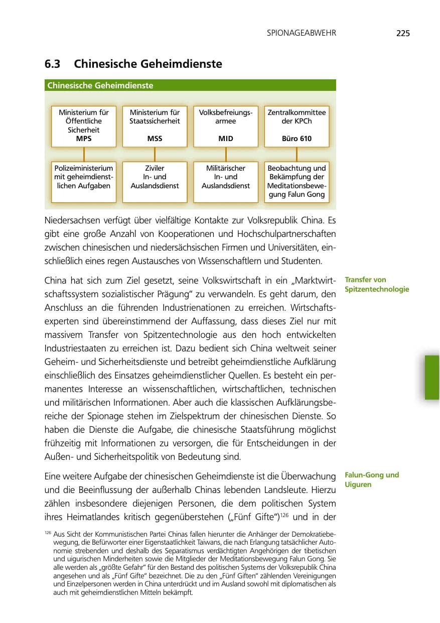 Seite 225 des Verfassungsschutzbericht 2012 Niedersachsen