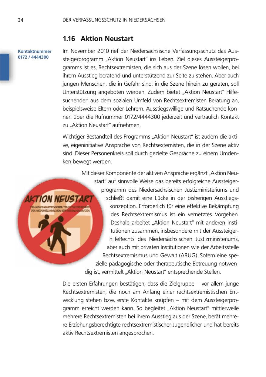 Seite 34 des Verfassungsschutzbericht 2012 Niedersachsen