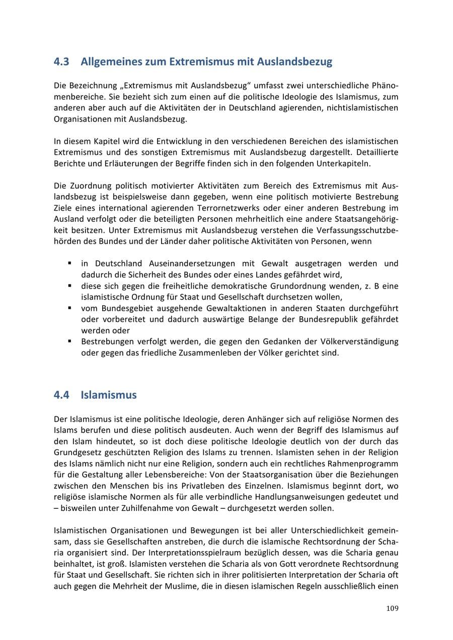 Seite 109 des Verfassungsschutzbericht 2013 Niedersachsen