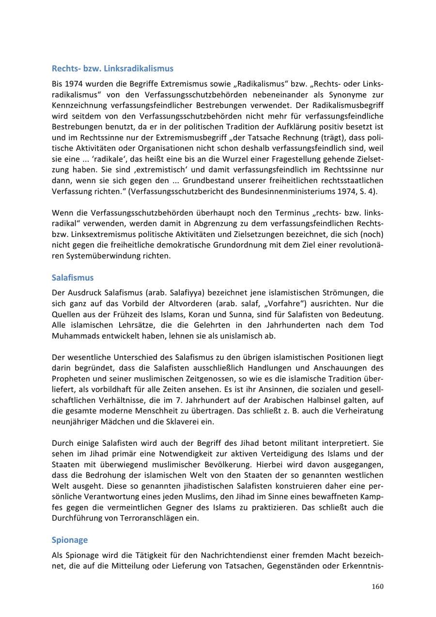 Seite 160 des Verfassungsschutzbericht 2013 Niedersachsen