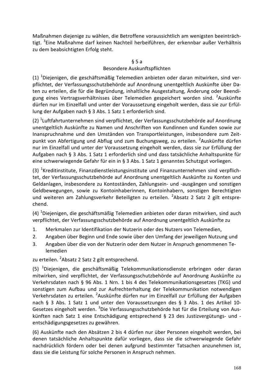 Seite 168 des Verfassungsschutzbericht 2013 Niedersachsen