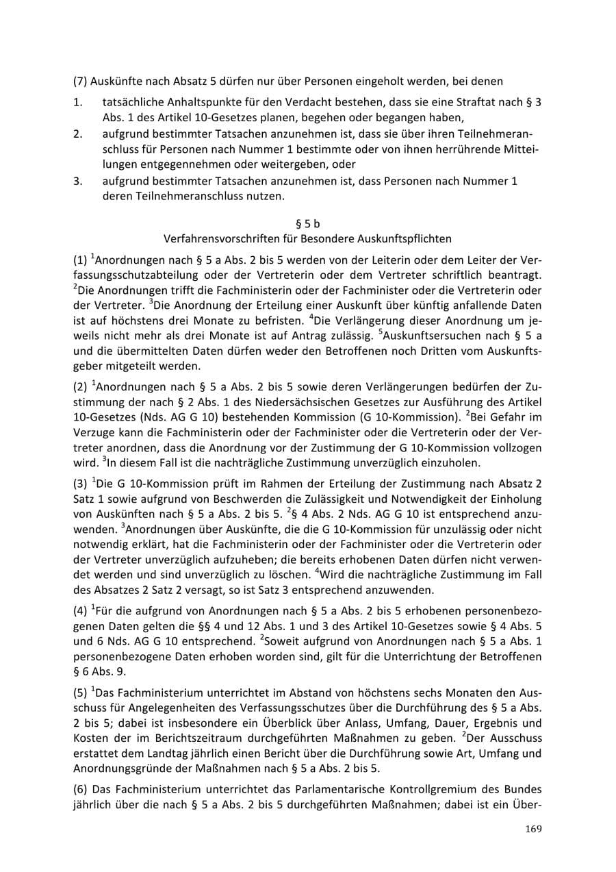 Seite 169 des Verfassungsschutzbericht 2013 Niedersachsen