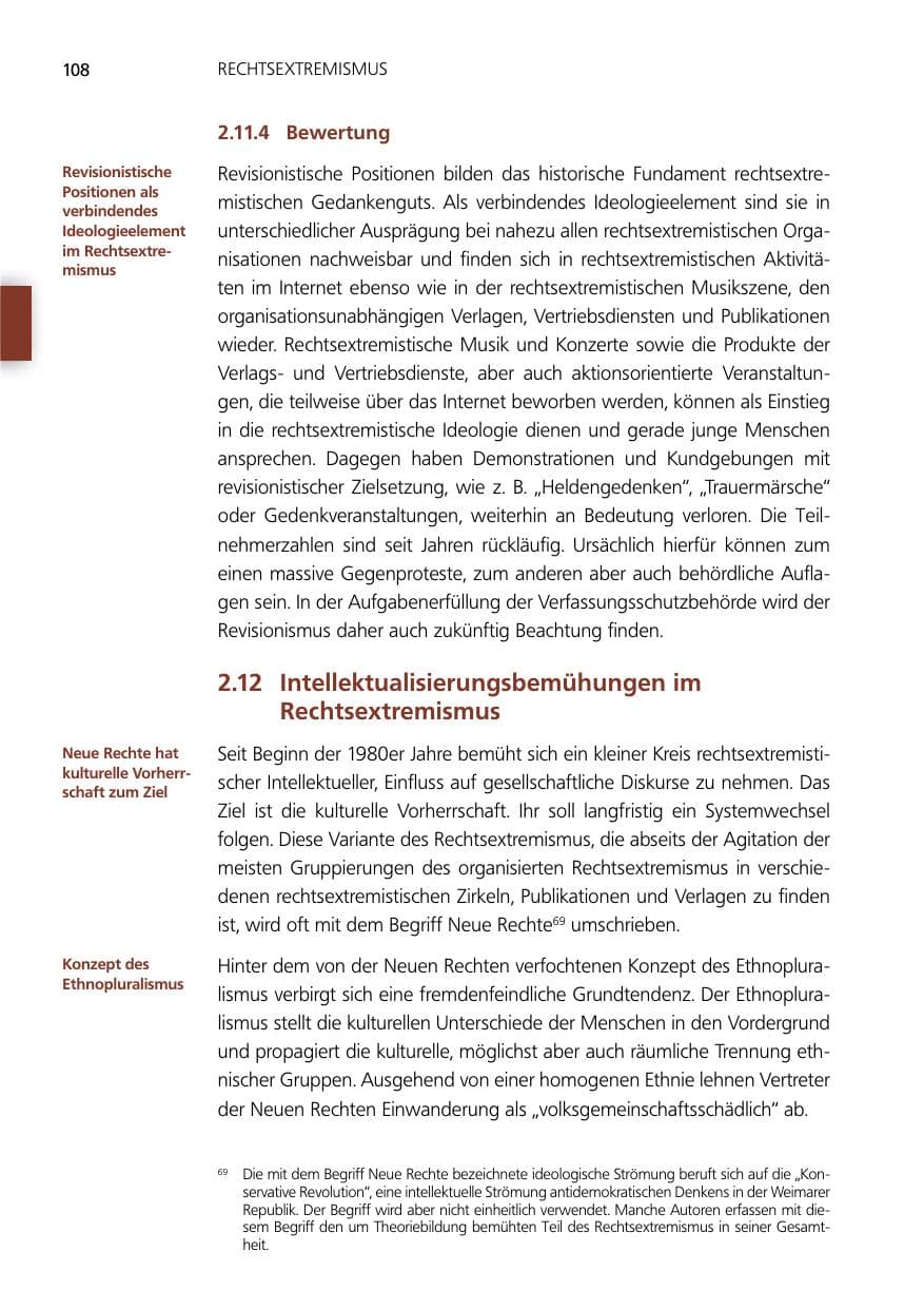 Seite 108 des Verfassungsschutzbericht 2014 Niedersachsen