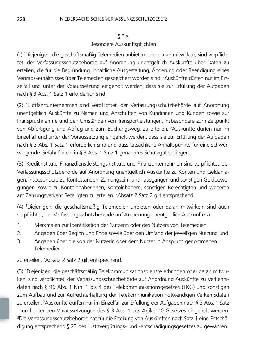 Seite 228 des Verfassungsschutzbericht 2014 Niedersachsen