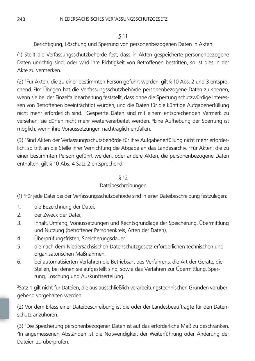 Seite 240 des Verfassungsschutzbericht 2014 Niedersachsen