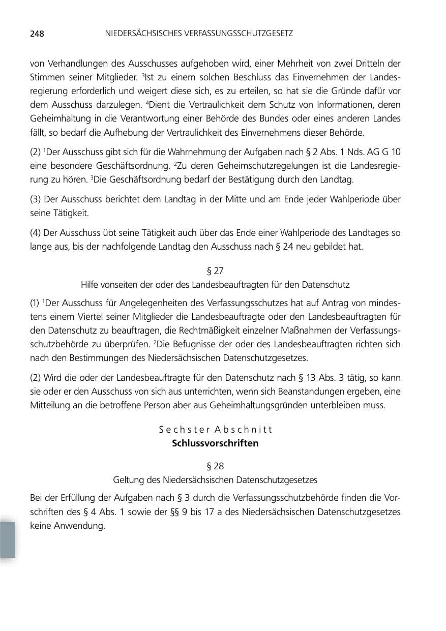 Seite 248 des Verfassungsschutzbericht 2014 Niedersachsen