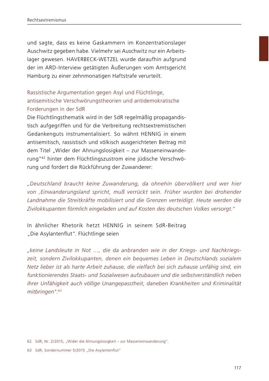 Seite 119 des Verfassungsschutzbericht 2015 Niedersachsen